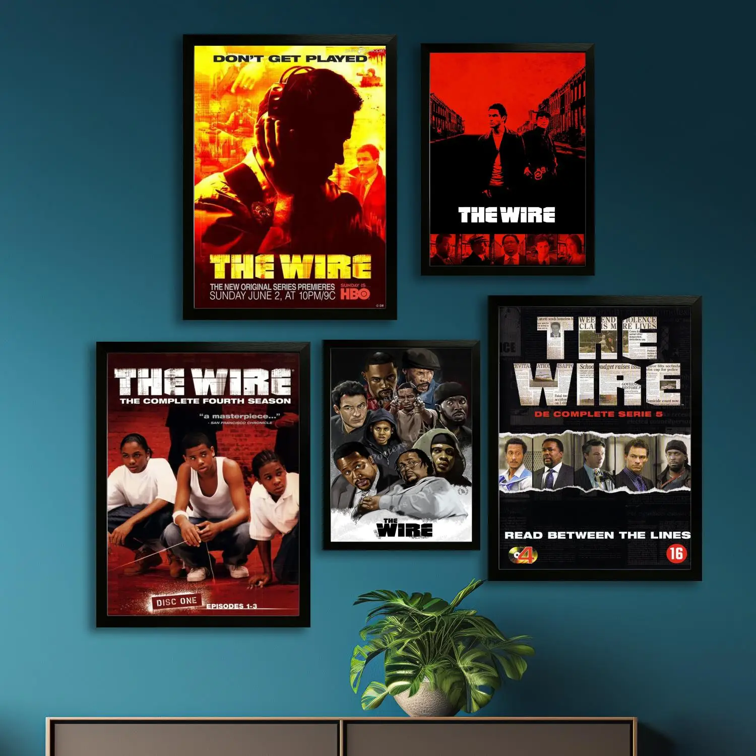 the wire TV show Canvas Art Poster and Wall Art, Picture Print, Modern Family Bedroom Decor,Decorative painting