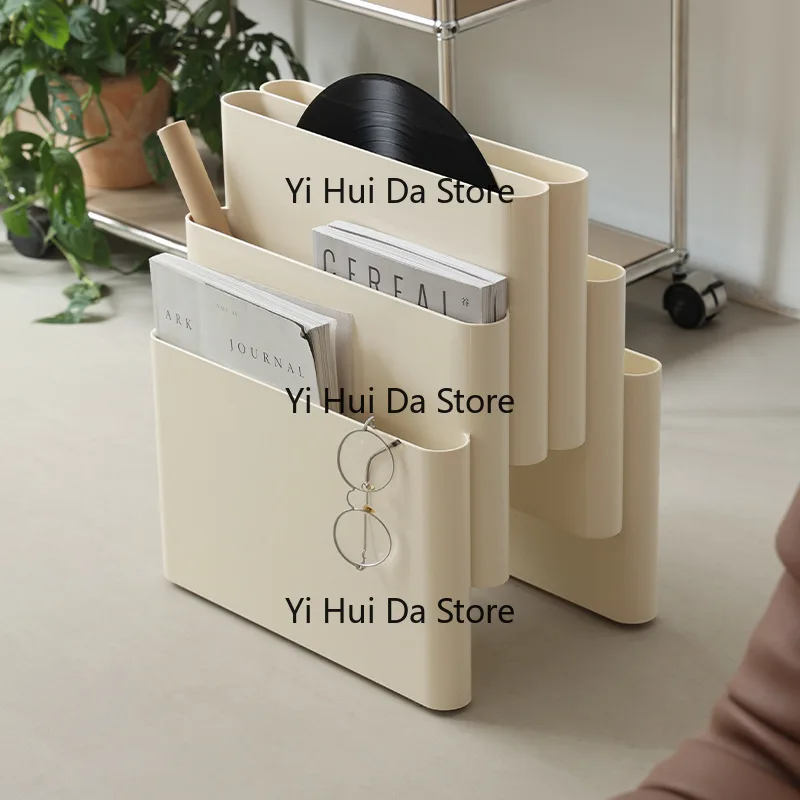 Nordic creative home bookshelf ins Internet celebrity medieval landing magazine shelf bookshelf plastic photo base props