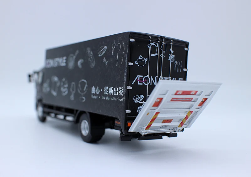 TINY 1/76 Scale Hino 500 Box Lorry AEON Style Truck Transportation Dicast Alloy Toy Cars For Collection Display Gifts