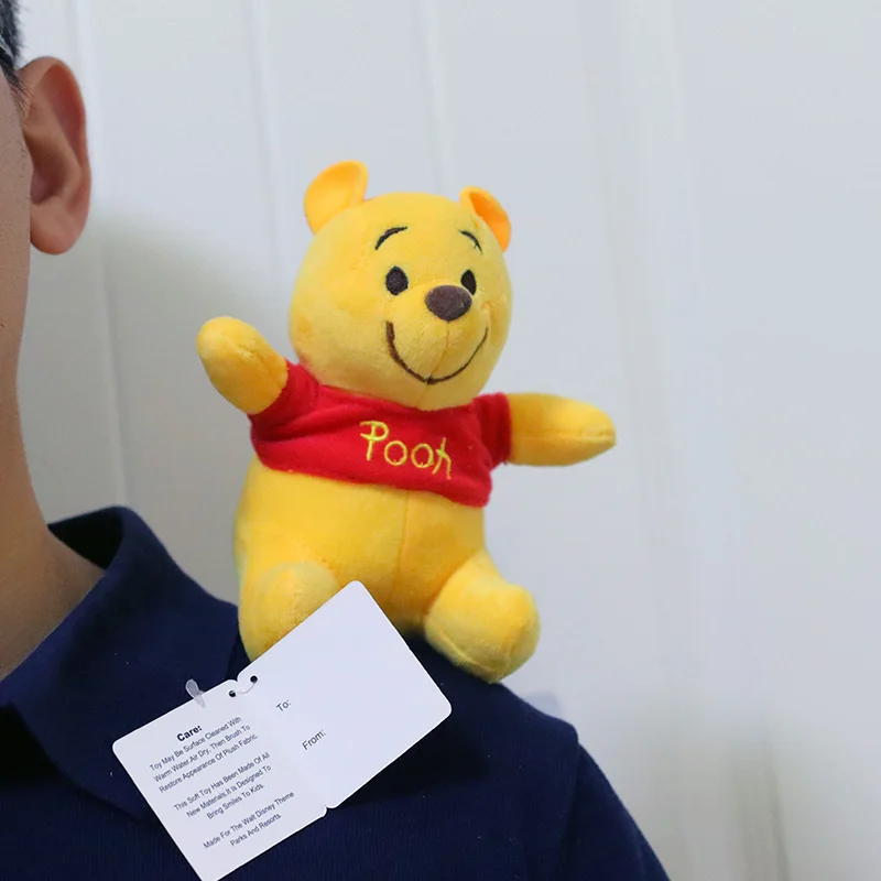 12 سنتيمتر أنيمي ويني ذا بوه الأسرة ديزني محشوة اللعب Kawaii خنزير صغير Eeyore دمية مضحك هدايا لصديقة أشياء لطيف للفتيات #2