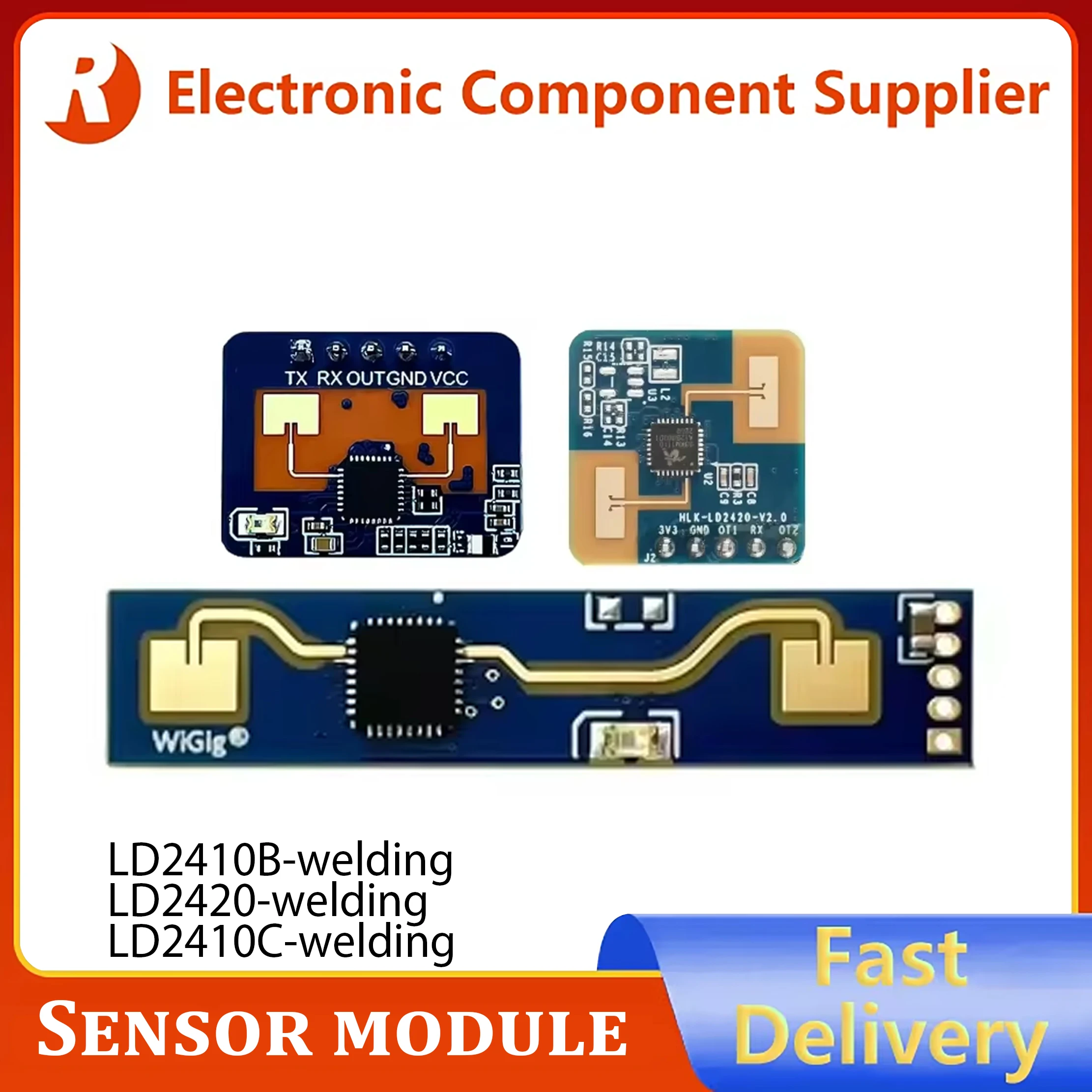 LD2420 24G Millimeter Wave Radar Sensor Intelligent Human Body Micro Motion Module ISM Band High Sensitivity Low Consumption