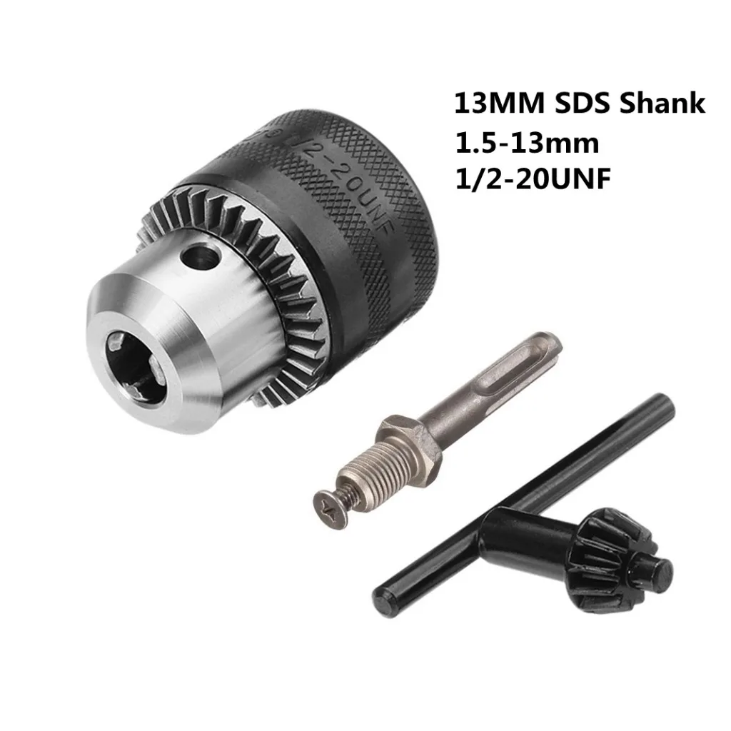 Electric Drill Chuck Impact Driver Bits Chuck Conversion SDS Handle  Fixture Head Chuck Set Socket Adapter With Chuck Key