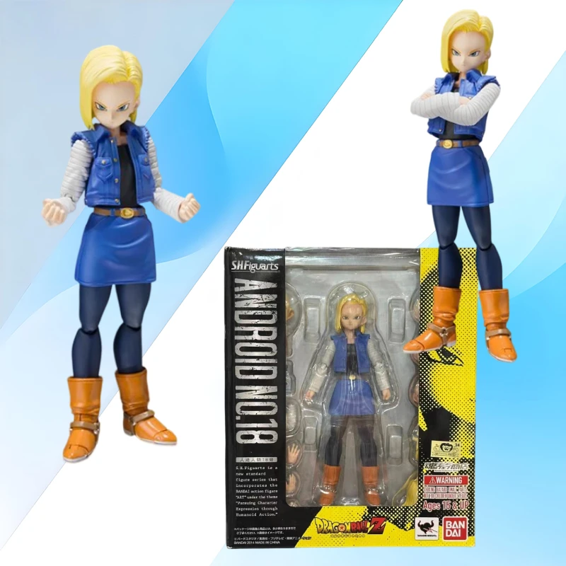 

В наличии Оригинальная коллекционная фигурка Bandai S.H.Figuarts SHF Dragon Ball Z 1.0 Андроид 18, модель аниме-персонажа