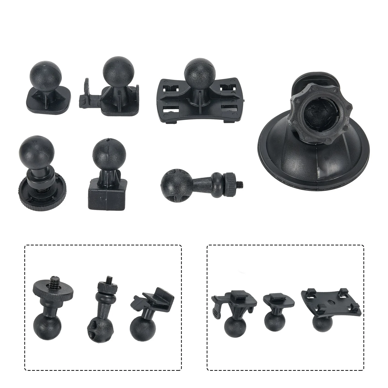 

Driving Recorder Bracket Different Joints Kit Car For Dashboard/Windshield Mount for Camcorder 6 Types Adapter