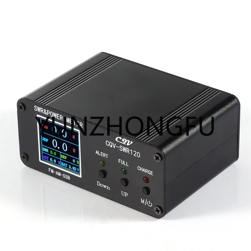 

CQV-SWR120 120W SWR & Power Standing Wave Meter High Standing Wave Alarm Function 240 * 240 Full Color HD Display FM-AM-SSB