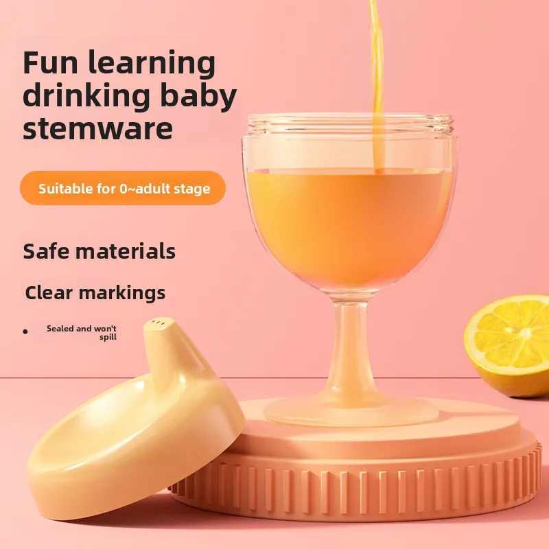 Baby Anti-Fall Training Cup | Toddler Goblet-Style Juice/Milk Cup. Safe, shatterproof material, cute design. BPA-free