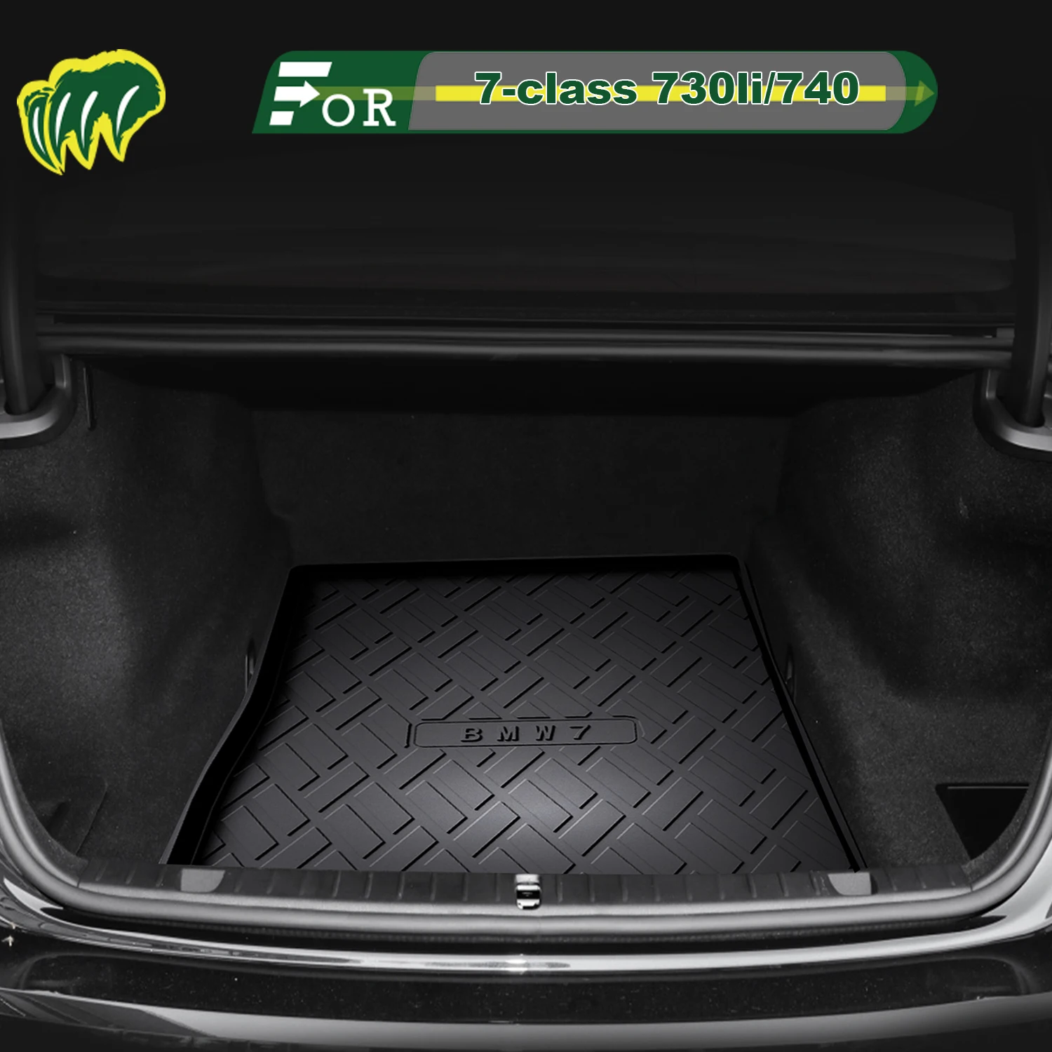 

For BmW 7-class 730li/740 2009-2025 TPE Custom Fit Car Trunk Mat All Season Cargo Mat 3D Shaped Trunk Liner Rear Trunk Mat