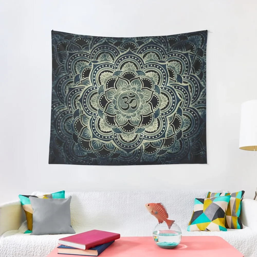 

Sacred ohm symbol-dark Tapestry Home Decoration Wall Deco Carpet On The Wall Tapestry