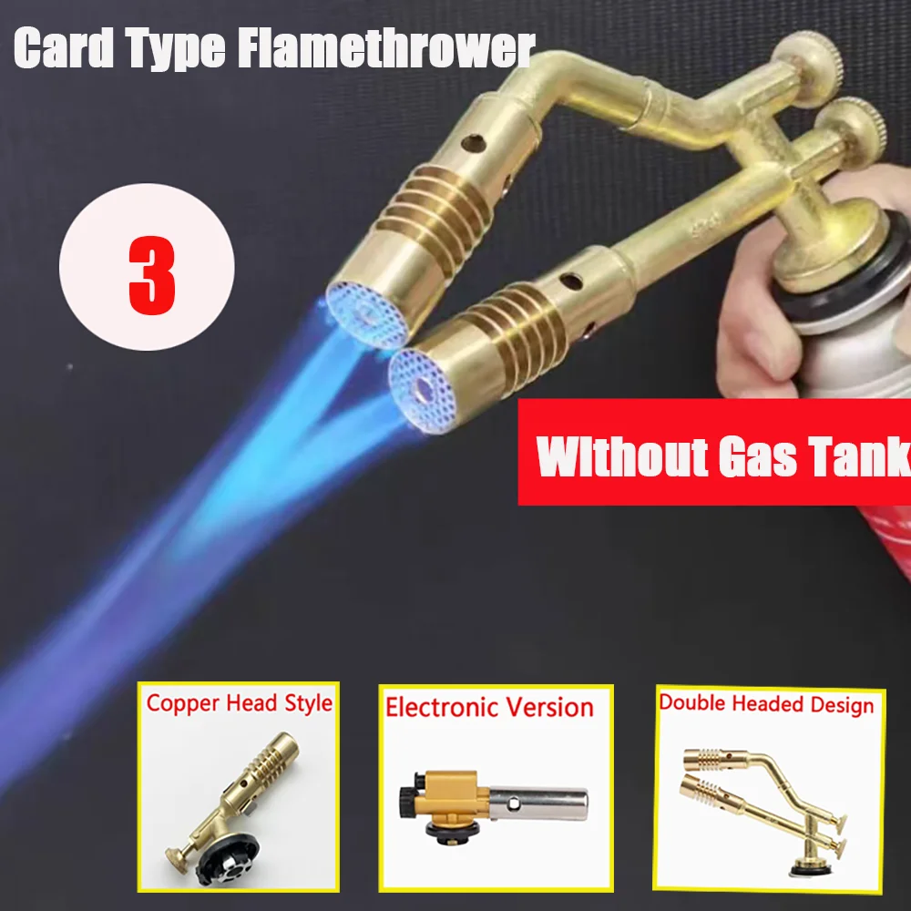 Card Type Flamethrower High-Temperature Welding Gun Portable Igniter Pig Hair Welding Refrigerator Air Conditioner Copper