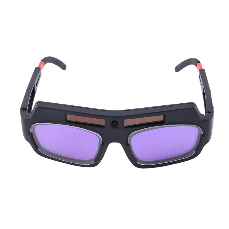 Máscara de solda com escurecimento automático a energia solar, óculos de soldador, lentes antichoque para proteção dos olhos, 1 peça