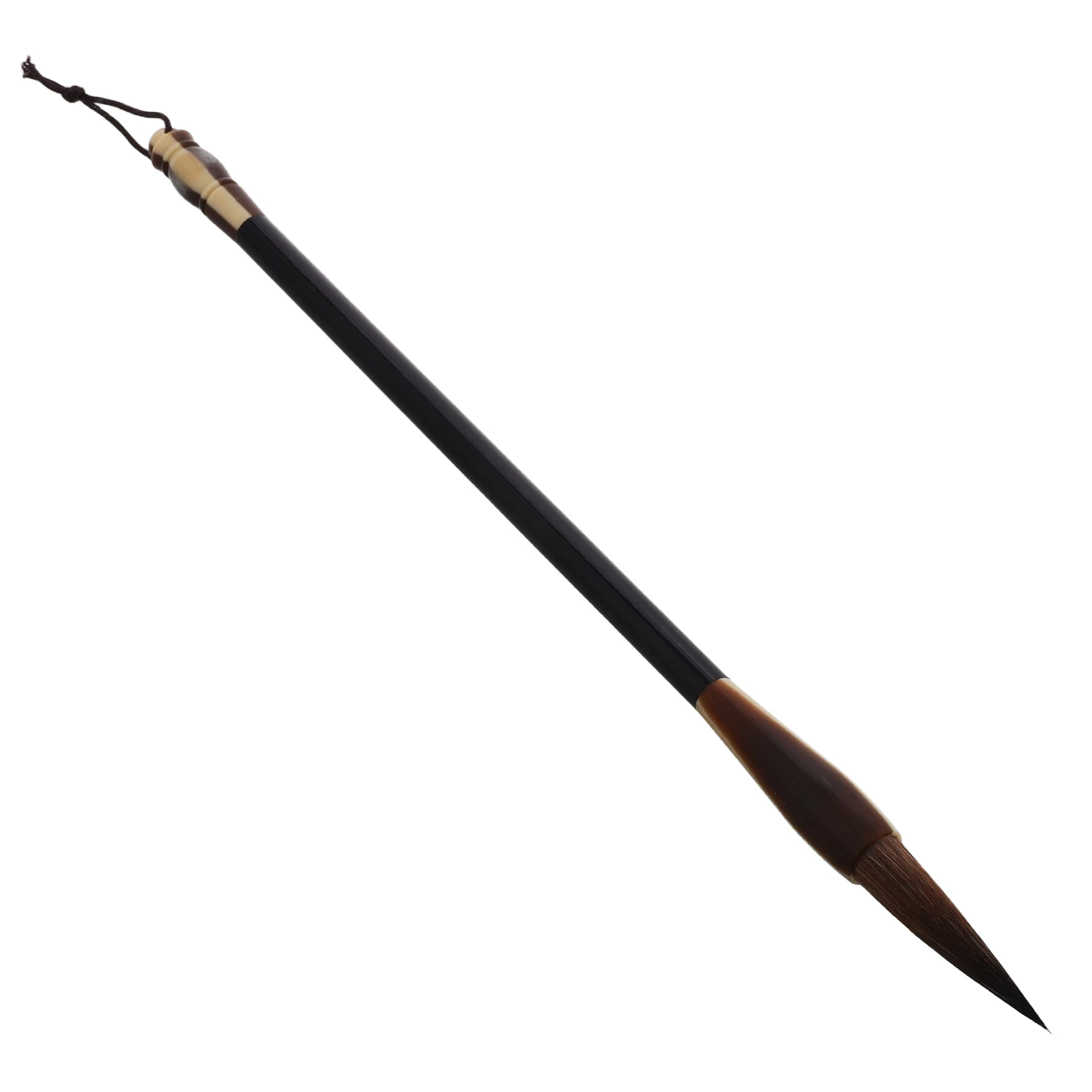 

Gray Tail Chinese Painting Calligraphy Brushes Medium Size Wooden Handle Agate Pens Kits Beginners Large Writing