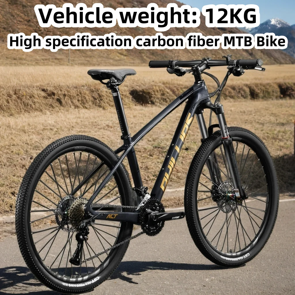 

27.5-inch downhill mountain bike high specification carbon fiber MTB Bicycle 33 speed air pressure front fork off-road Bicicleta
