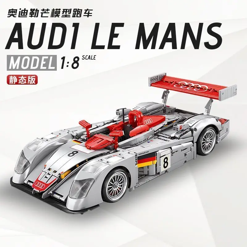 

YC-23044 R8 Formula Модель автомобиля Строительные блоки MOC Скоростной гоночный автомобиль Кирпичи Высокотехнологичный комплект игрушек Ограниченная серия Подарок для детей и взрослых