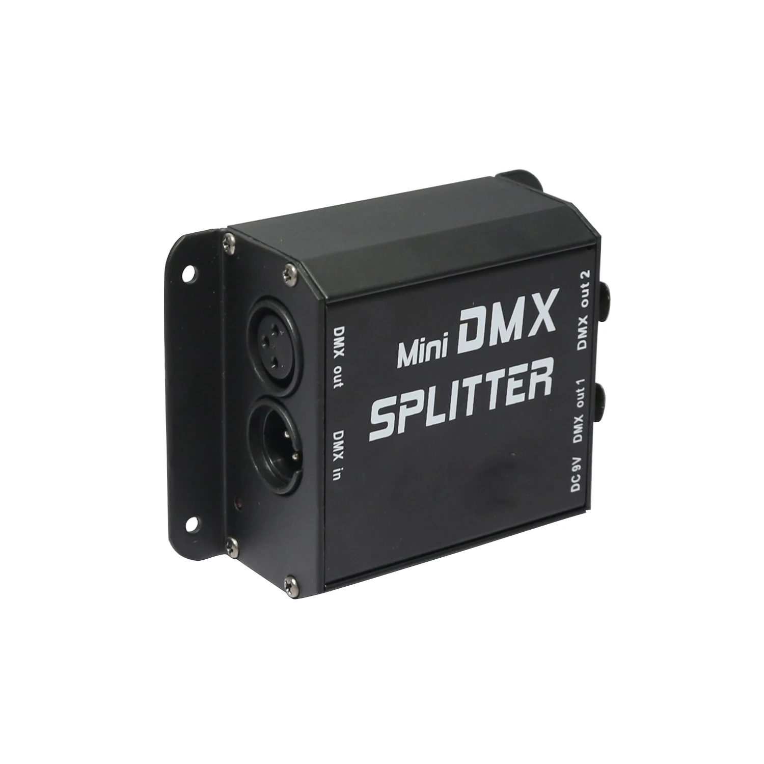 Mini DMX Splitter Signal Amplifier 2Ports Channels Isolated 3Pins Optical Istribution for DJ Disco Wedding DMX Stage Lighting