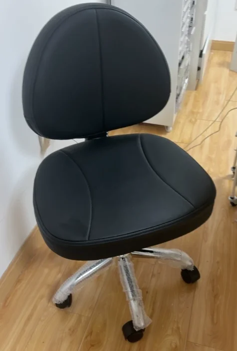 Ergonomic Saddle Chair with Backrest Lifting Dental Lift Chair Sliding Wheelchair Multi Functional Workpiece Stool