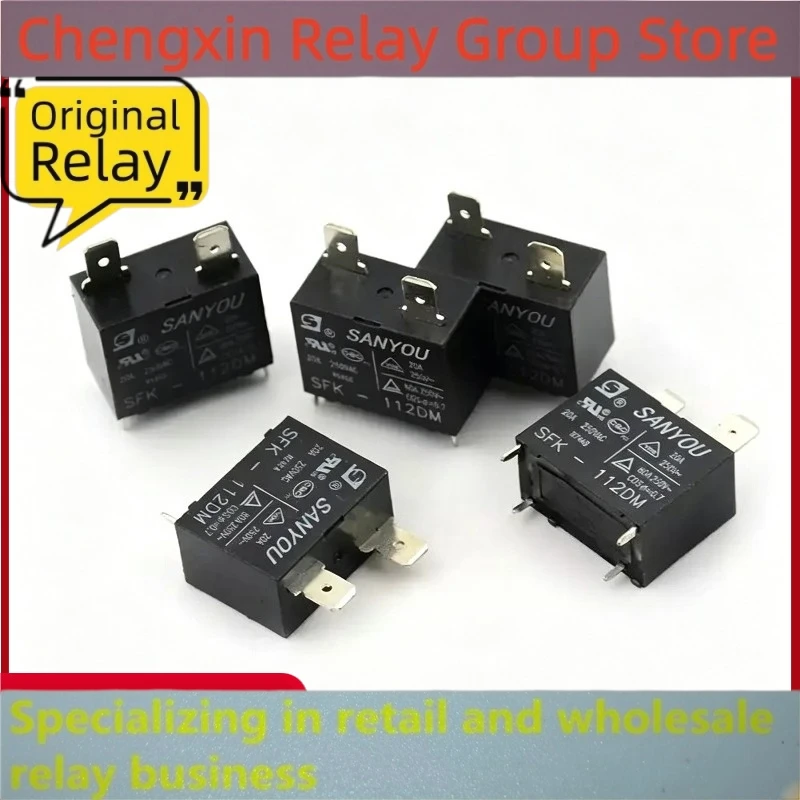 20PCS/Lot SANYOU Relays SFK-112DM Air Conditioner Relay Power Relay SFK 112DM 12VDC 20A 250VAC 4Pins 1H Form A