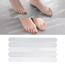 5Pcs Bathroom Anti-Slip Sticker Bathtub Shower Room Anti-Skid Pad Home Kitchen Stair Step Transparent Self-Adhesive Strip