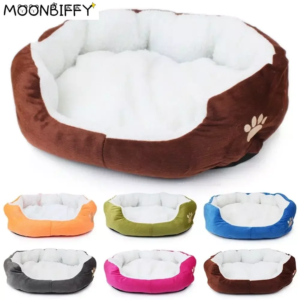 1Pcs Super Cute Soft Cat Bed Winter House for Cat Warm Cotton Dog Pet Products Mini Puppy Pet Dog Bed Soft Comfortable