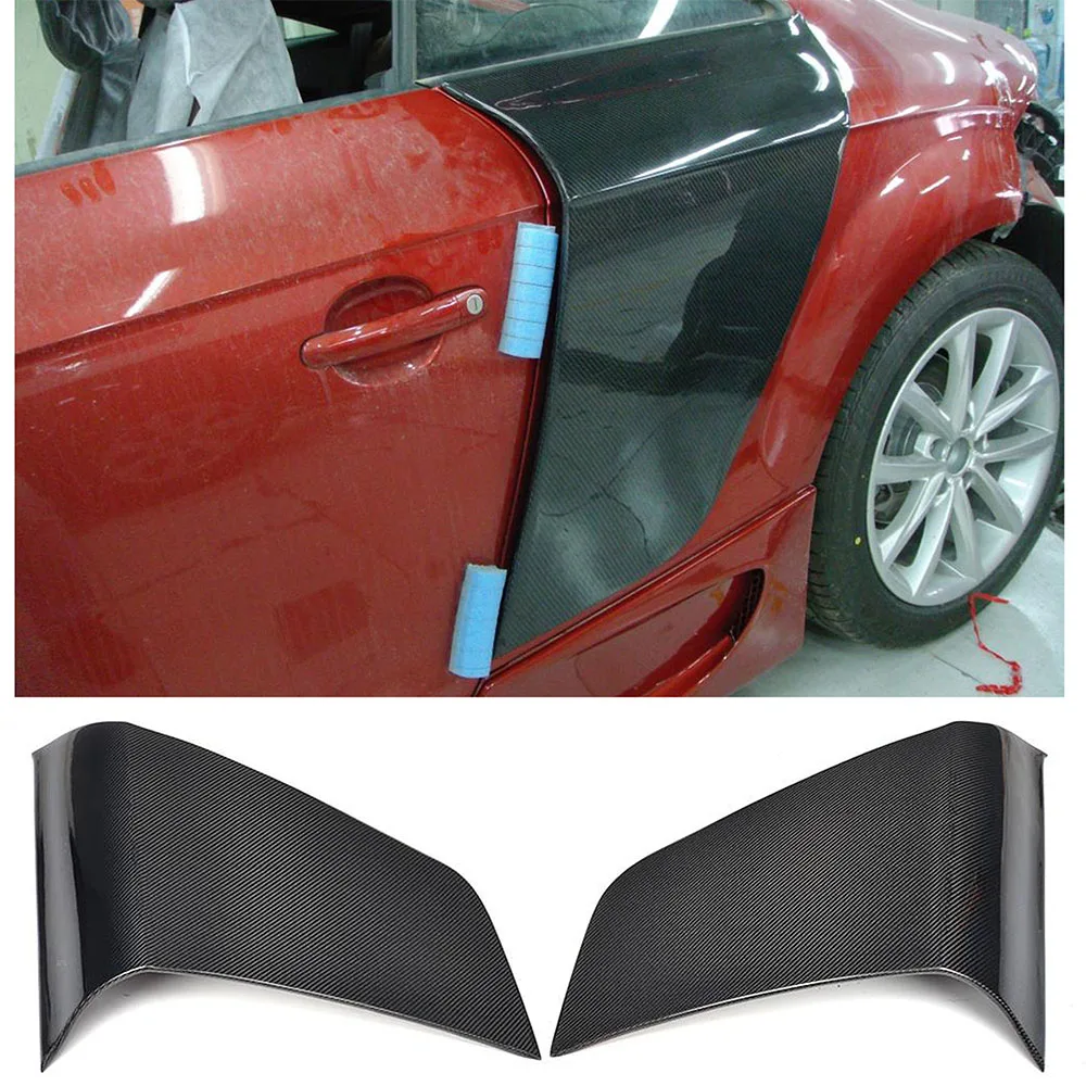 Carbon Fiber Rear Side Door Fender Car Guard Board For Audi TT 8J TTS TTRS TT Sline Coupe 2D 07-14 Non For R8 Side Door Fender