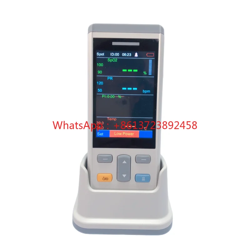 

Minipulse 3.5 Inch Portable Handheld Vital Sign ing Pulse Spo2 Bluetooth With Body Temperature Sensor Medical Oximeter