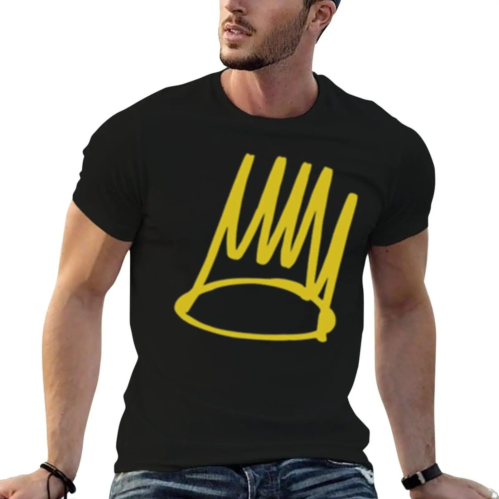 J. Cole - Born Sinner Crown T-Shirt All Weather Casual Short Sleeve