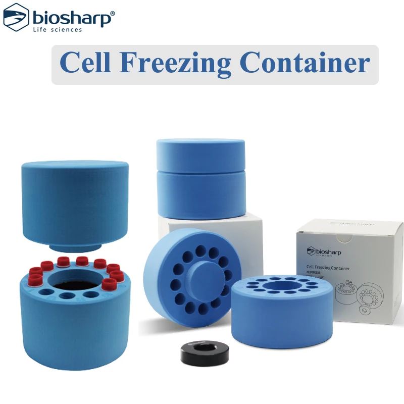 

Biosharp 2ml 5ml Cell Freezing Container Program Gradient Cooling Box Cryovials Cell Lyophilization Box