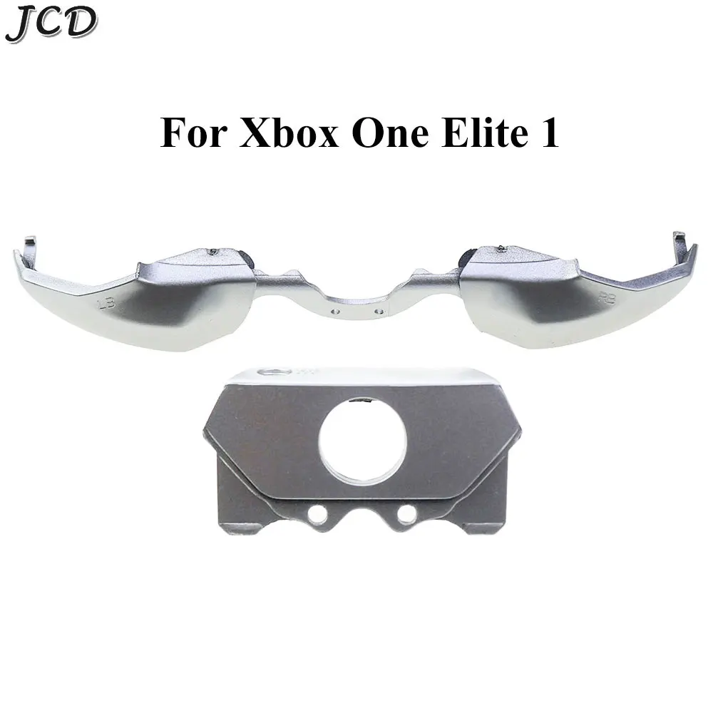 JCD Replacement Silver LB RB Trigger Bumper Button For XBOX One Elite Style 3.5mm Controller Middle Bar Holder Key Accessories