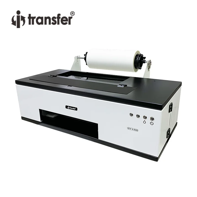 Impresora de tinta blanca de transferencia de calor offset R1390 con circulación de tinta blanca, bobina, sistema de entrada y salida de papel