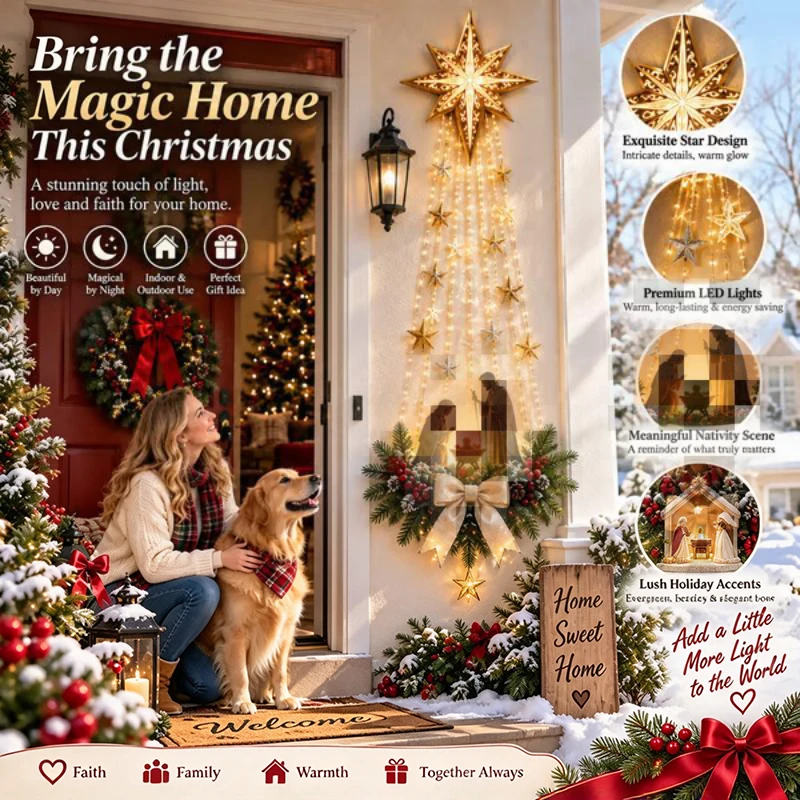 Bethlehem Star LED Wall Hangin - Lighting Christmas Decor 评论和价格