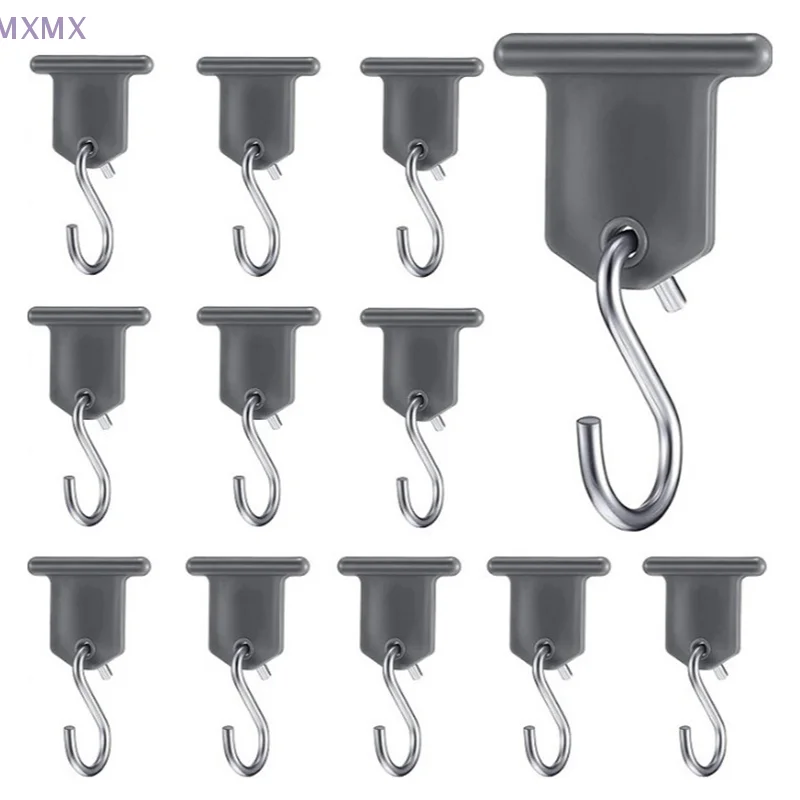 

{MX} 10Pcs Multi-Purpose S-Shaped RV Hooks Outdoor Awning Shed Storage Hooks Metal Camping Light Hanger Outdoor Accessories