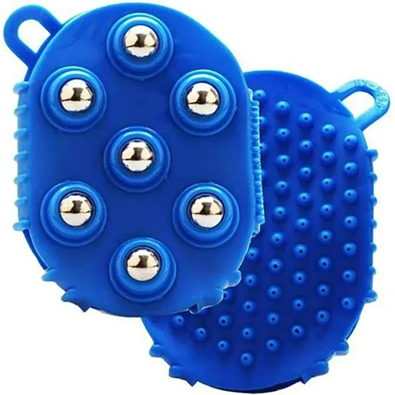 

Metal Roller Handheld Body Relax Massage Gloves with For Palm Shaped Massage Glove Massage Bath Brush With