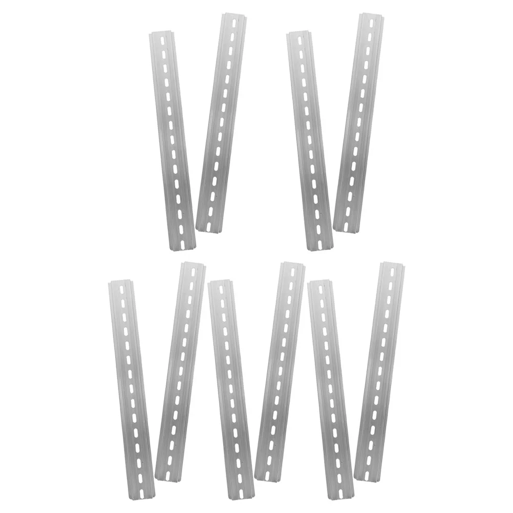 

10 Pcs Din Rail Guide Track Metal Electric for Electrical Components Industry Rails