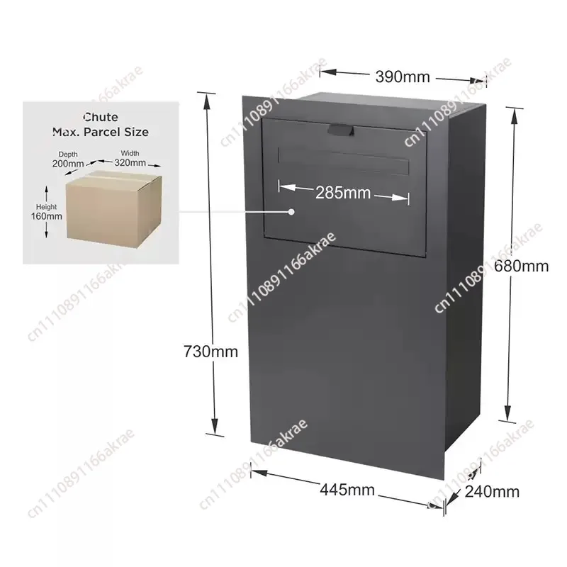for Outdoor embedded courier cabinet, household messenger bag, wrap delivery box.