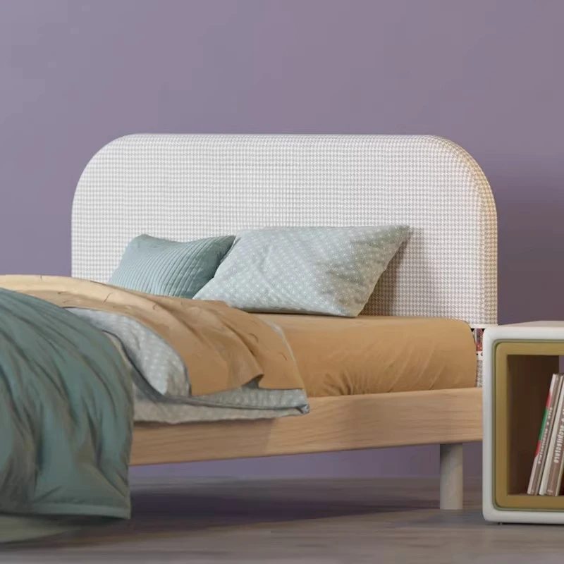 

All Solid Wood Boys' Children's Bed Modern Simple Single 1.5m Girls' Bedroom 1.2m Twin Bed