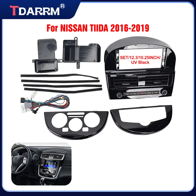 

For NISSAN Teana 2013-2019 Fitting Panel Adapter Android Radio Dashboard Head Unit Mounting Car Frame Fascia Kit 10.25/12.3 INCH
