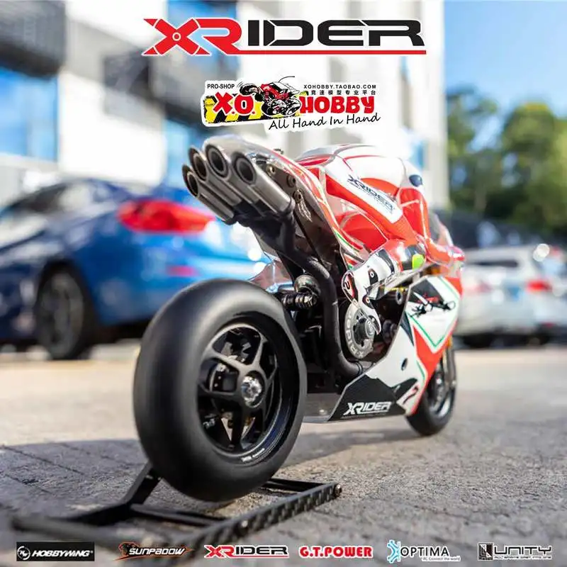 1/8 Rc Xrider Saturn7 7th Anniversary Edition Single Rocker Remote Control Motorcycle Model Arr Edition Motorcycle Toy Gift