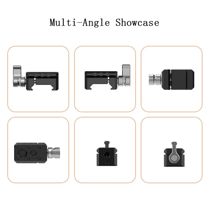 Clamp Quick Release Clamp With 1/4 3/8 Thread For Cold Shoe Support Camera Cage For ARRI Locating Microphone Magic Arm