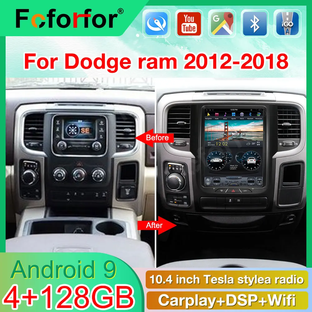 

Android9.0 Auto Radio Mit Touchscreen Für Dodge RAM 1500 3500 2013 2014 2015 2016 2017 2018 GPS Navigation Multimedia player