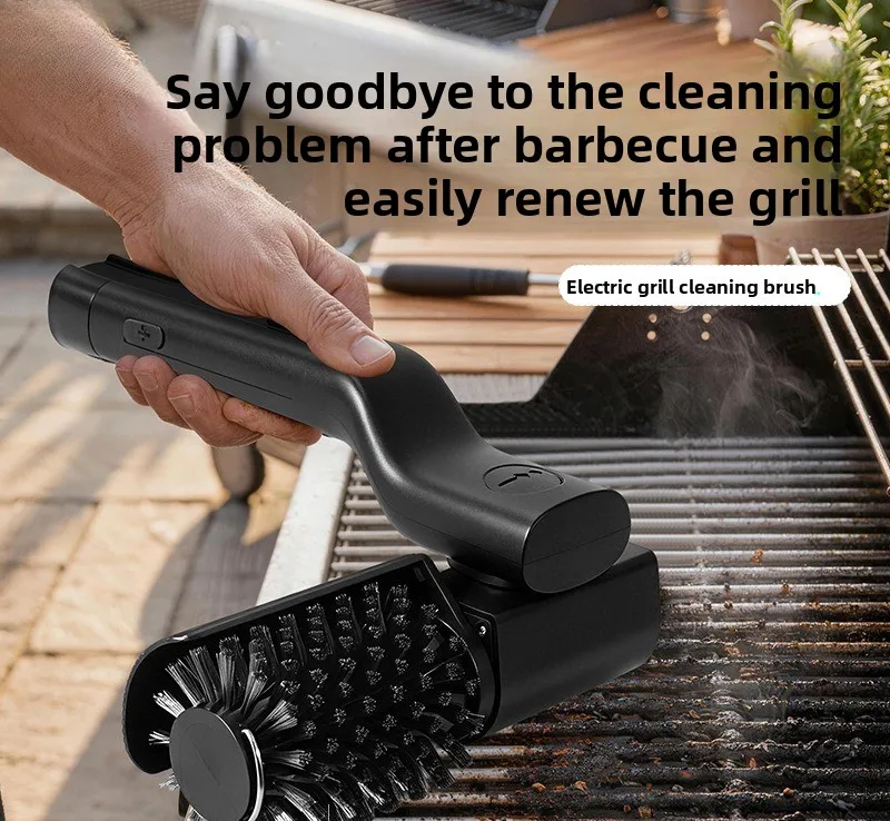 New Electric BBQ Brush Heavy Oil Brush BBQ Grill Clean BBQ Grill