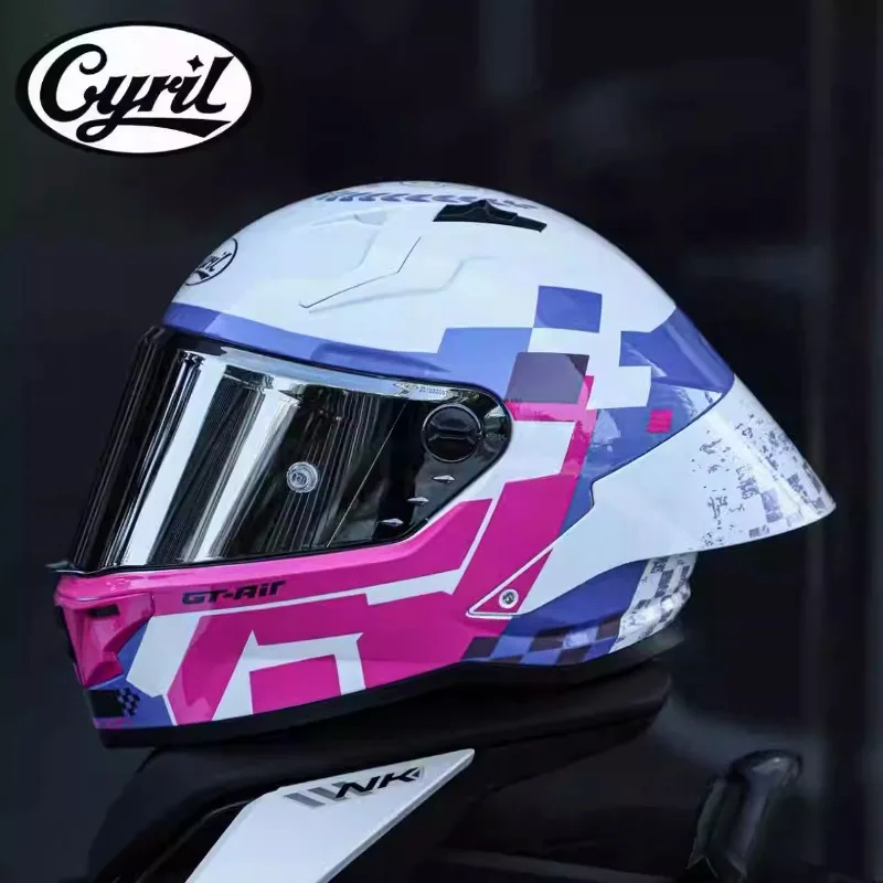 ECE DOT Certification Motorcycle Full Helmet Large Tail Retro Cruise Motorcycle Helmet Double Lens Capacete Masculino Casco Moto