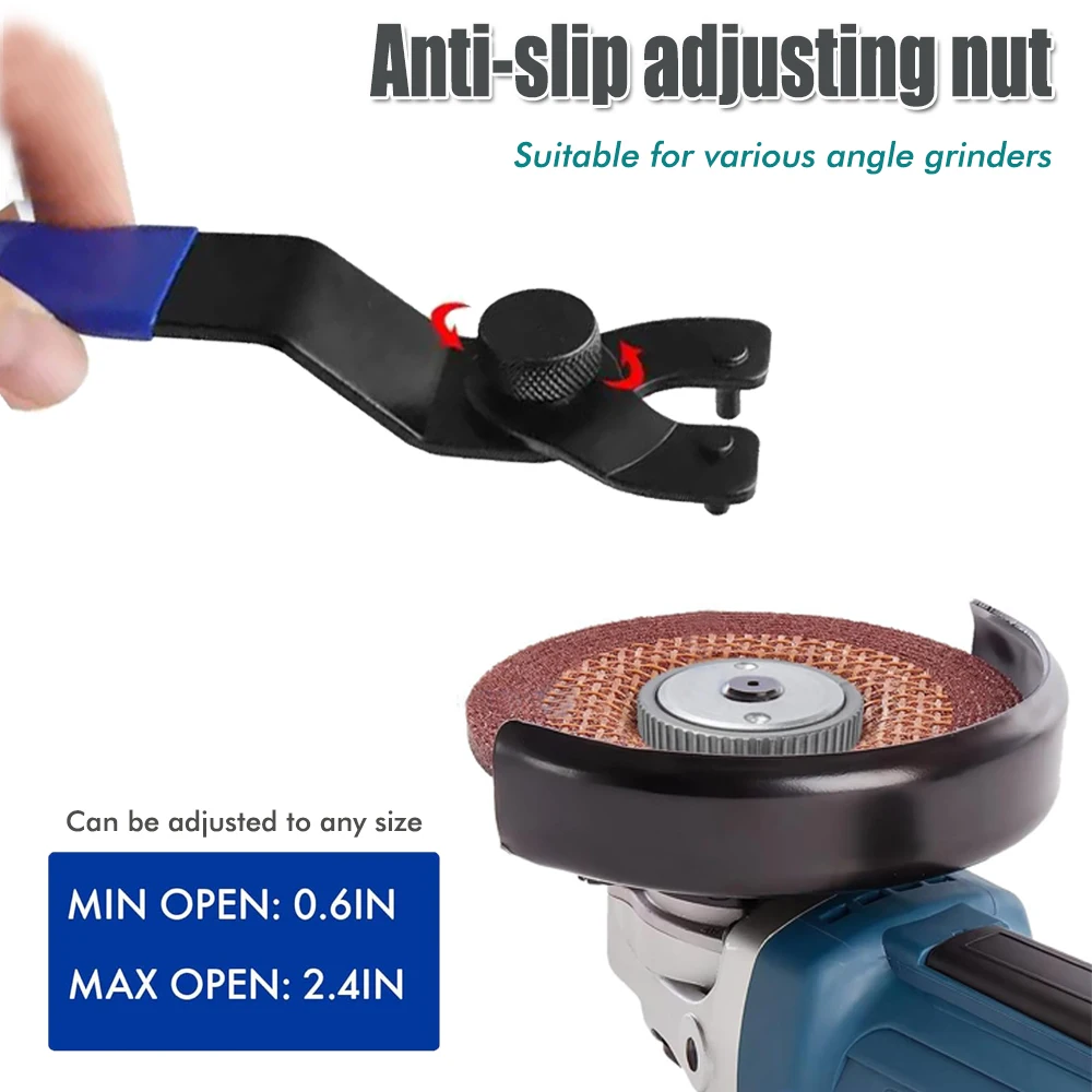 1PC Adjustable Angle Grinder Key Pin Spanner Plastic Handle Pin Wrench Spanner Home Wrenches Repair Tool