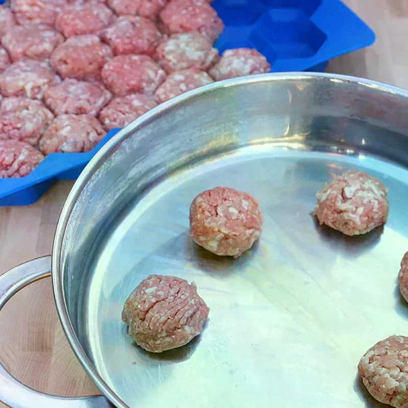 Grid Silicone Meatball Maker Rice Ball Maker Shaker Meatball Mold Fish Balls Beef Balls Mold Meat Tools Kitchen Accessories 37