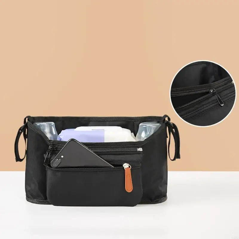 

Q6RE Multifunctional Baby Stroller Bag Mummy Diaper Nappy Bag Newborn Outdoor Pocket