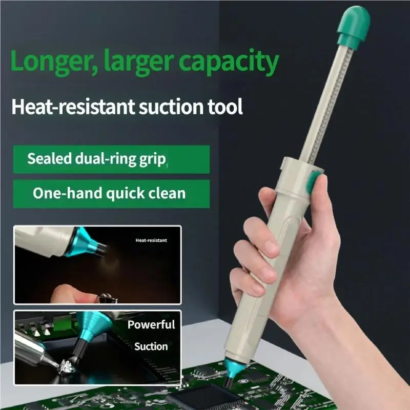 

Heavy Duty Powerful Vacuum Desoldering Tool Manual Desoldering Pump Heat Resistant Up To 480℃ For PCB And DIY Projects 37JD