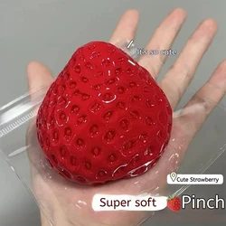 Fun Big Strawberry pinch handmade soft pressure relief toy squeeze slow rebound DIY toy pressure release hand relaxation gift