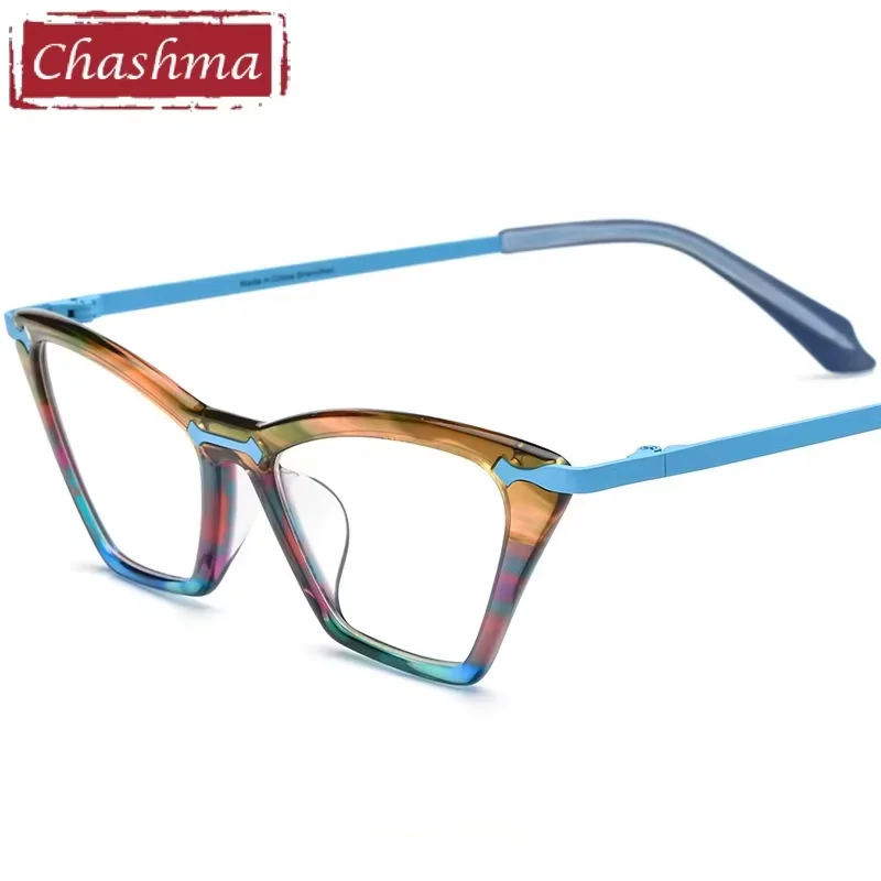 

Chashma Acetate Eyewear Cat Eye Women Prescription Glasses Frame Top Quality Recipe Minus Myopia Lady Optical Glasses Female