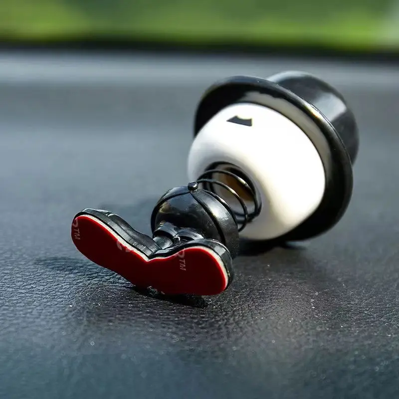 Nodding Cute Chapli Car Shake Head Dolls Dashboard Car Decoration Accessories Auto Shaking Head Toy for Automoibles Car-styling