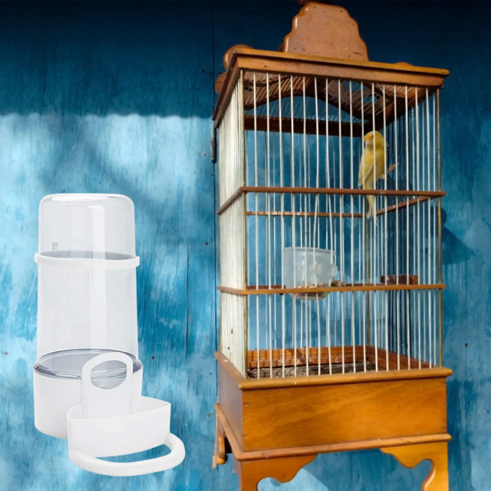 Automatic Bird Feeders For Cages Automatic No Mess Bird Cage Feeder Bird Cage Feeder With Perch Transparent Seed Food Container