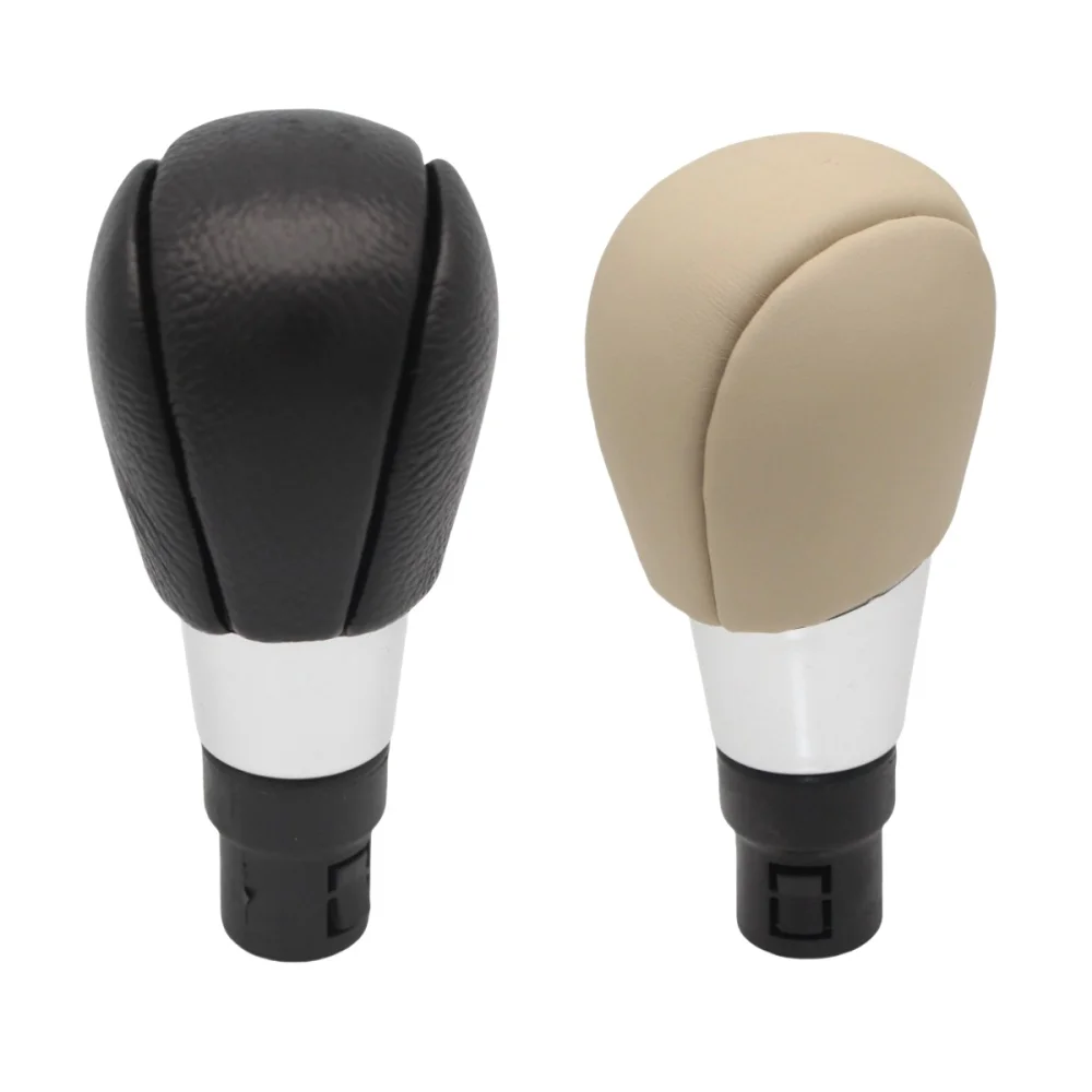 For Volvo S60 V60 S80 V70 XC70 XC60 5/6 Speed Manual Gear Shift Knob Lever Shifter Handle Stick Black Beige Leather Car Styling