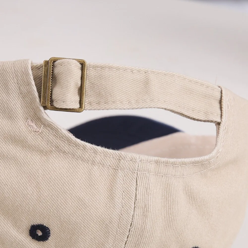 Детская бейсболка с вышивкой букв, анти-УФ-защита, цветная шляпа с солнцезащитным козырьком, регулируемая дышащая детская фуражка